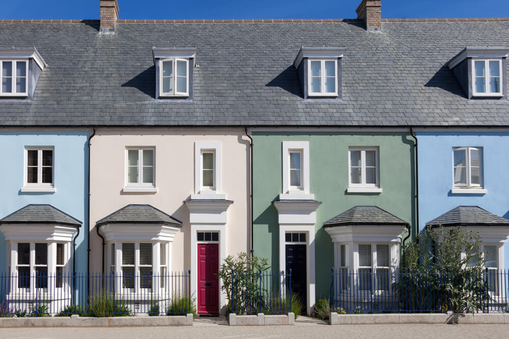 Row of houses in London